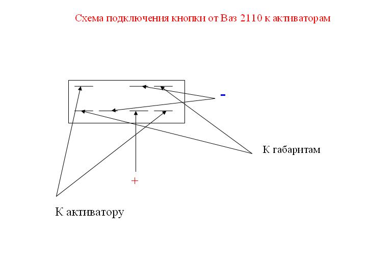 Схема подключения клавиши стеклоподъемника